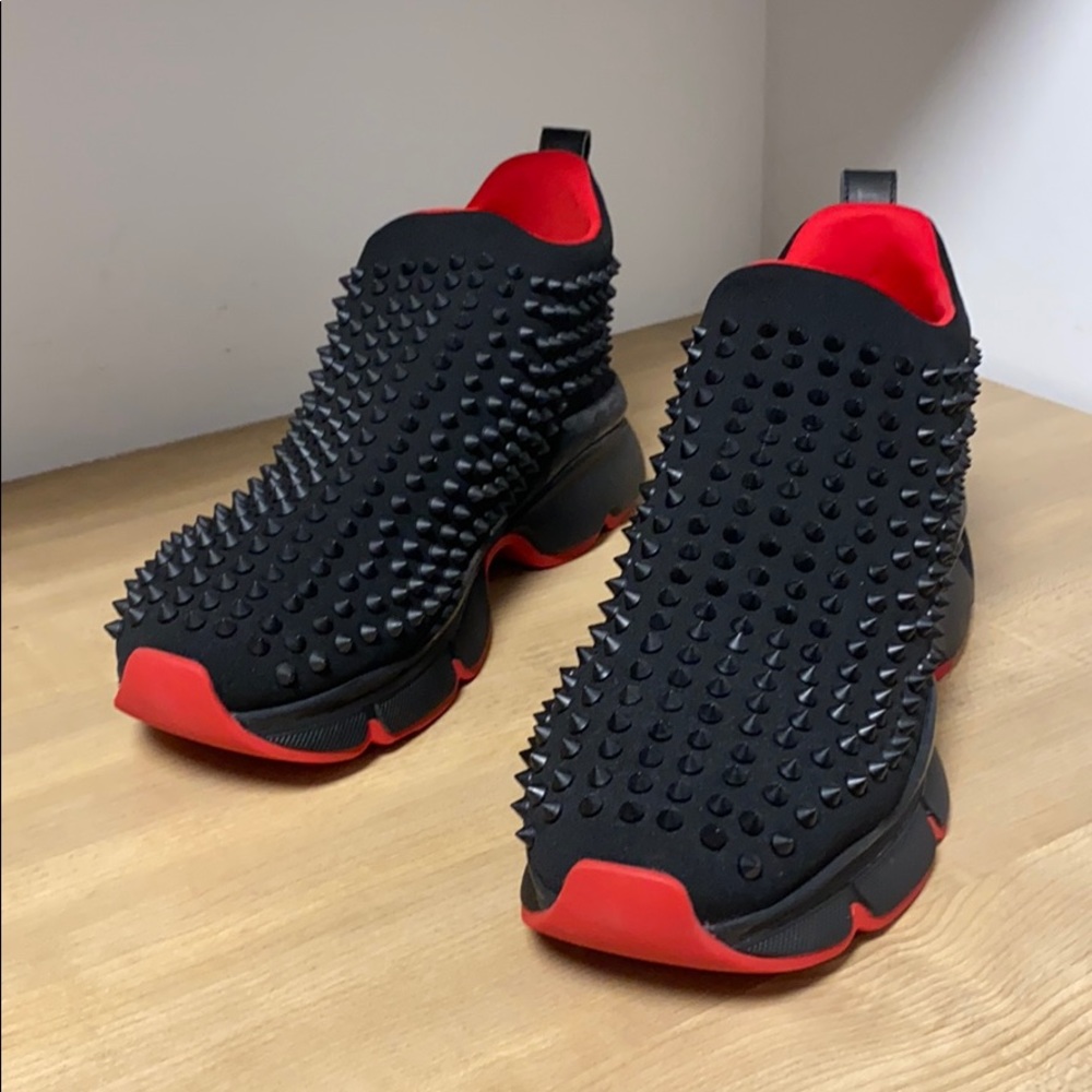 Christian Louboutin spike sock sneakers
